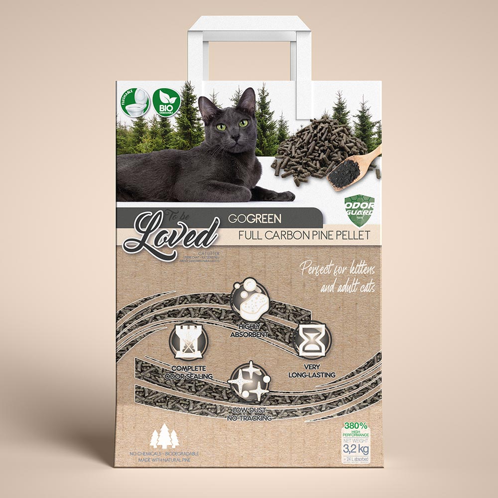 Full carbon Pine pellet<br />for cats